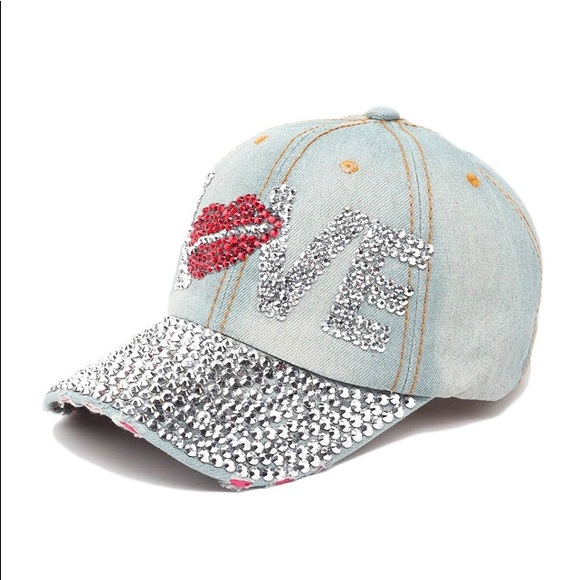 🌴RHINESTONE BALL-CAP🌴 - Picture 2 of 5